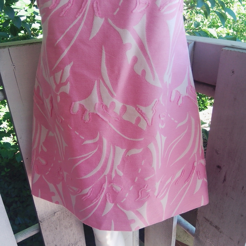 Alexis Illona Textured Jacquard Pink Mini Dress Women Medium - Picture 6 of 10